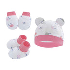 Baby Hat Mitten Booties Set