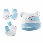Baby Hat Mitten Booties Set