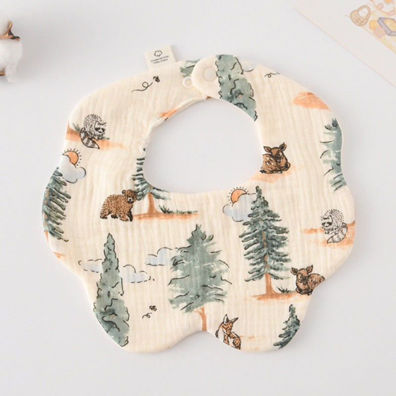 Baby Cotton Drool Petal Bibs