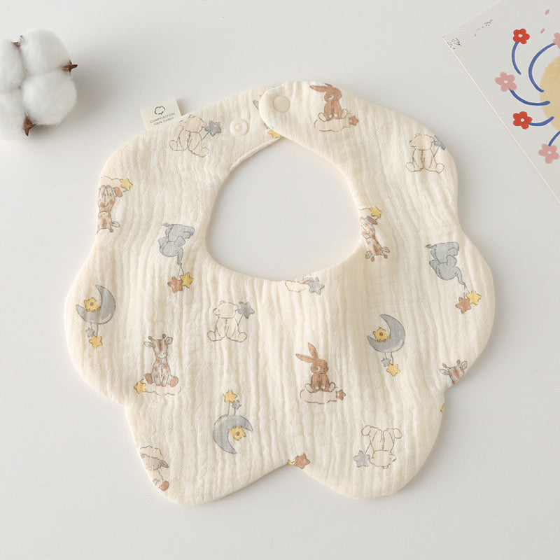 Baby Cotton Drool Petal Bibs