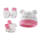 Baby Hat Mitten Booties Set