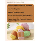 Sweet Candy Tee Shirt Yarn (100g)