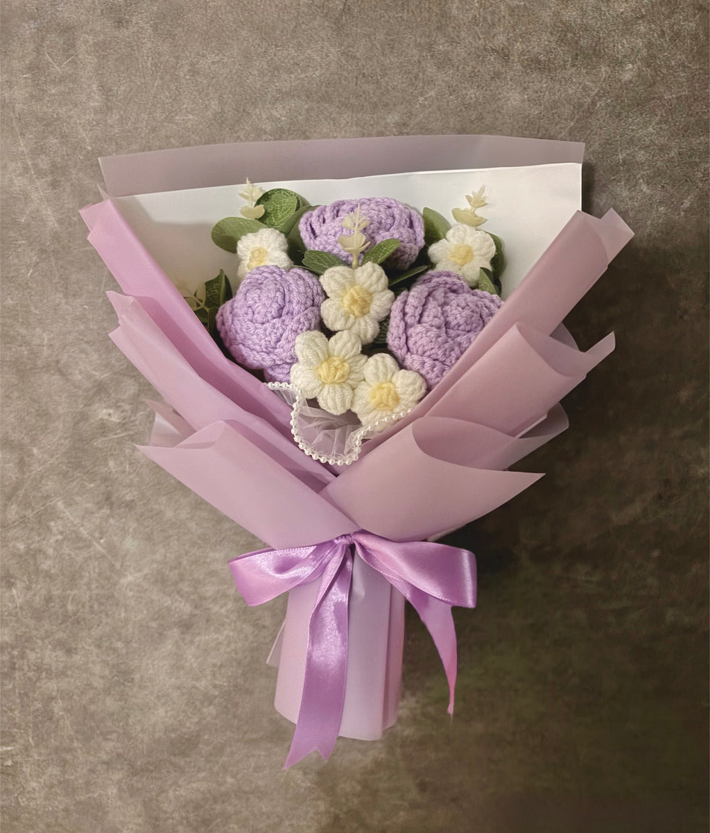 Crochet Floral Bouquet - Series Blush