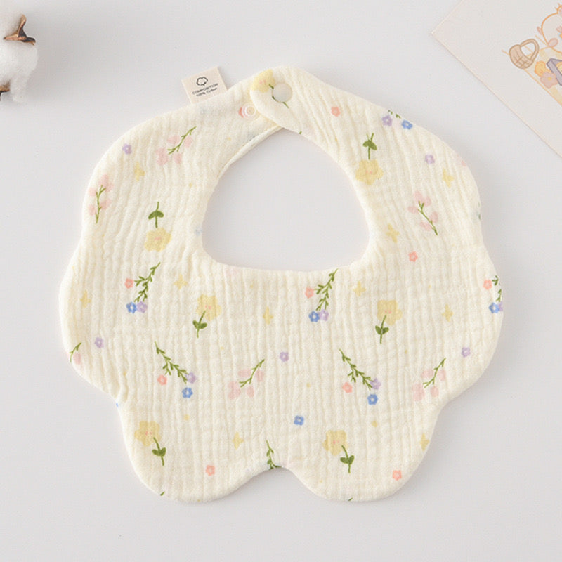 Baby Cotton Drool Petal Bibs