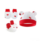 Baby Hat Mitten Booties Set