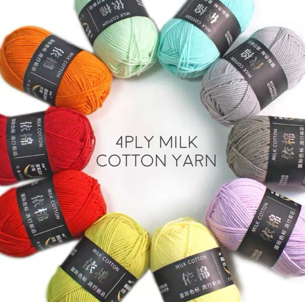 4ply Milk Cotton Yarn (50g)