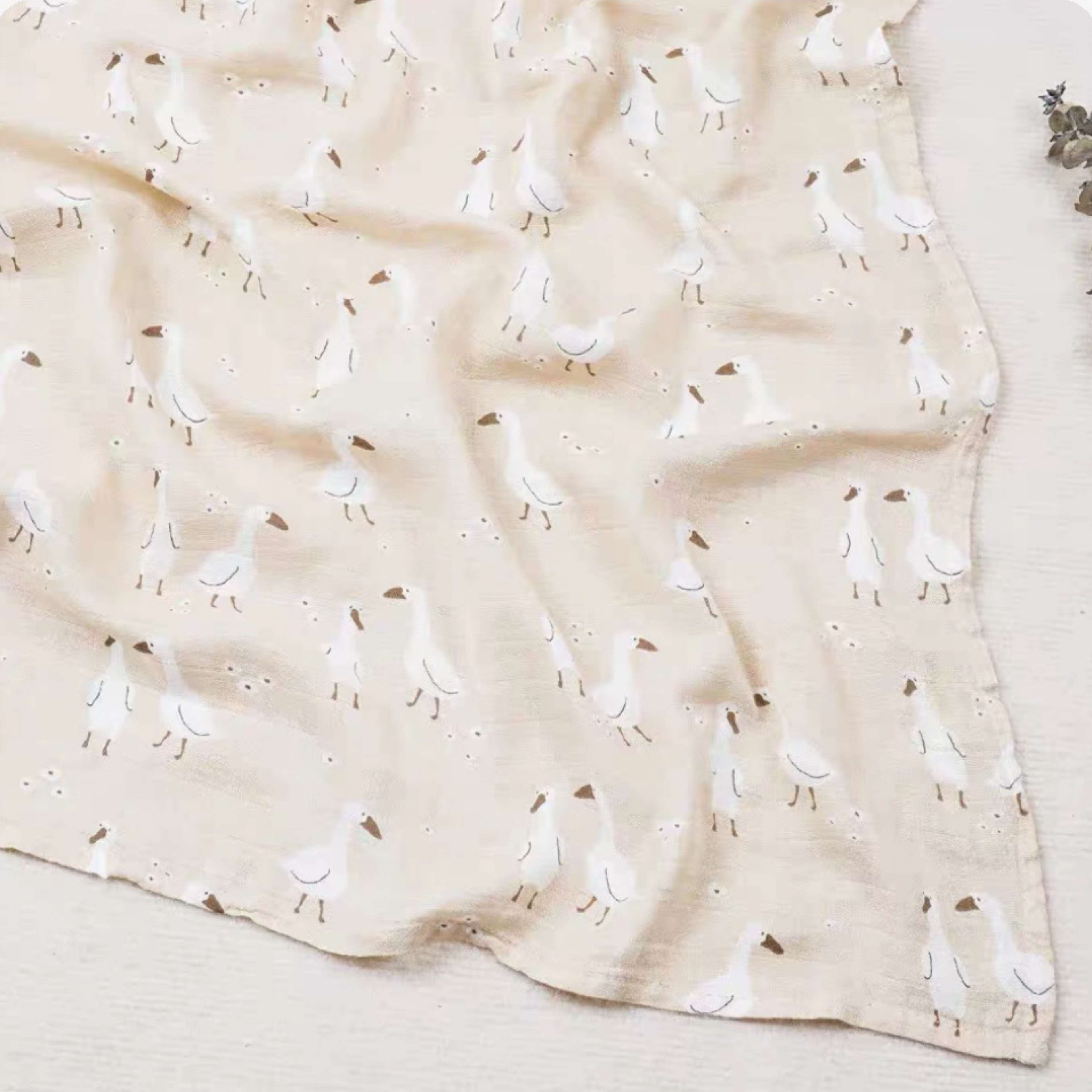 Bamboo Organic Cotton Baby Swaddle / Blanket