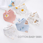 100% Cotton Baby Drool Bibs
