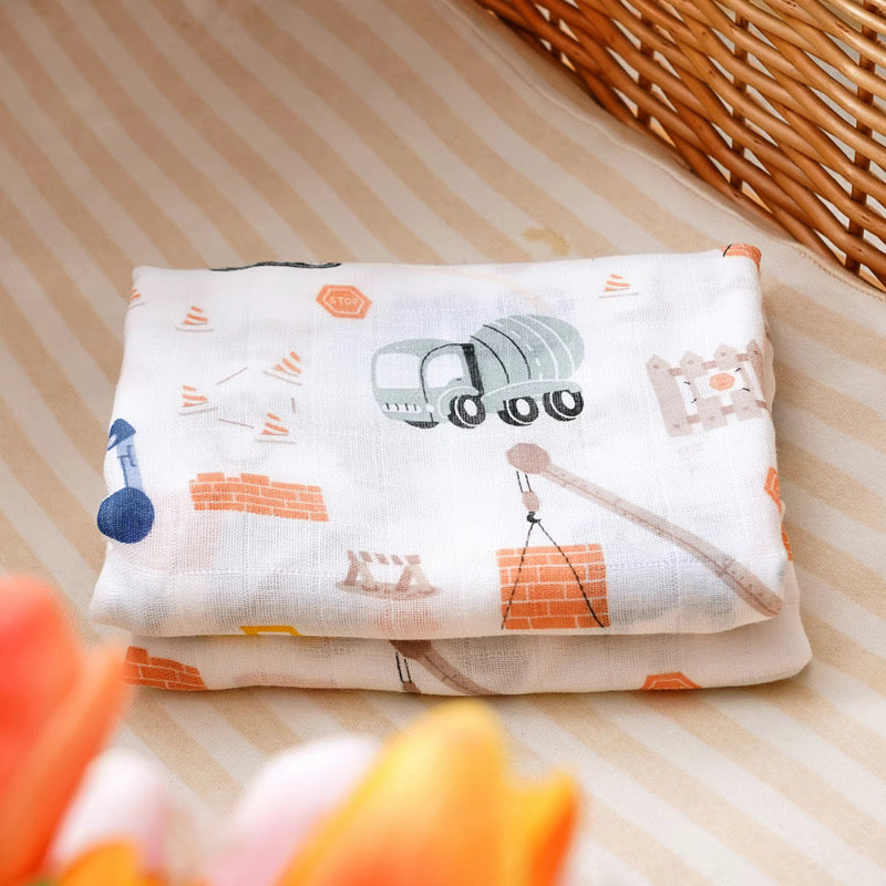 Bamboo Organic Cotton Baby Swaddle / Blanket