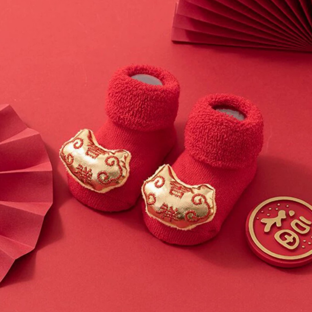 3D Cartoon Socks with Bell [Chinese New Year Theme]