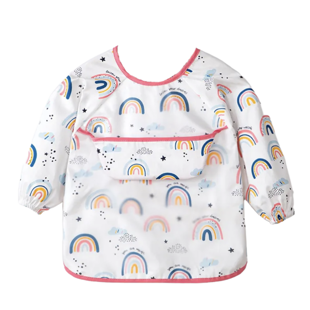 Baby Weaning Long Sleeve Bib (Cotton Inner Lining)