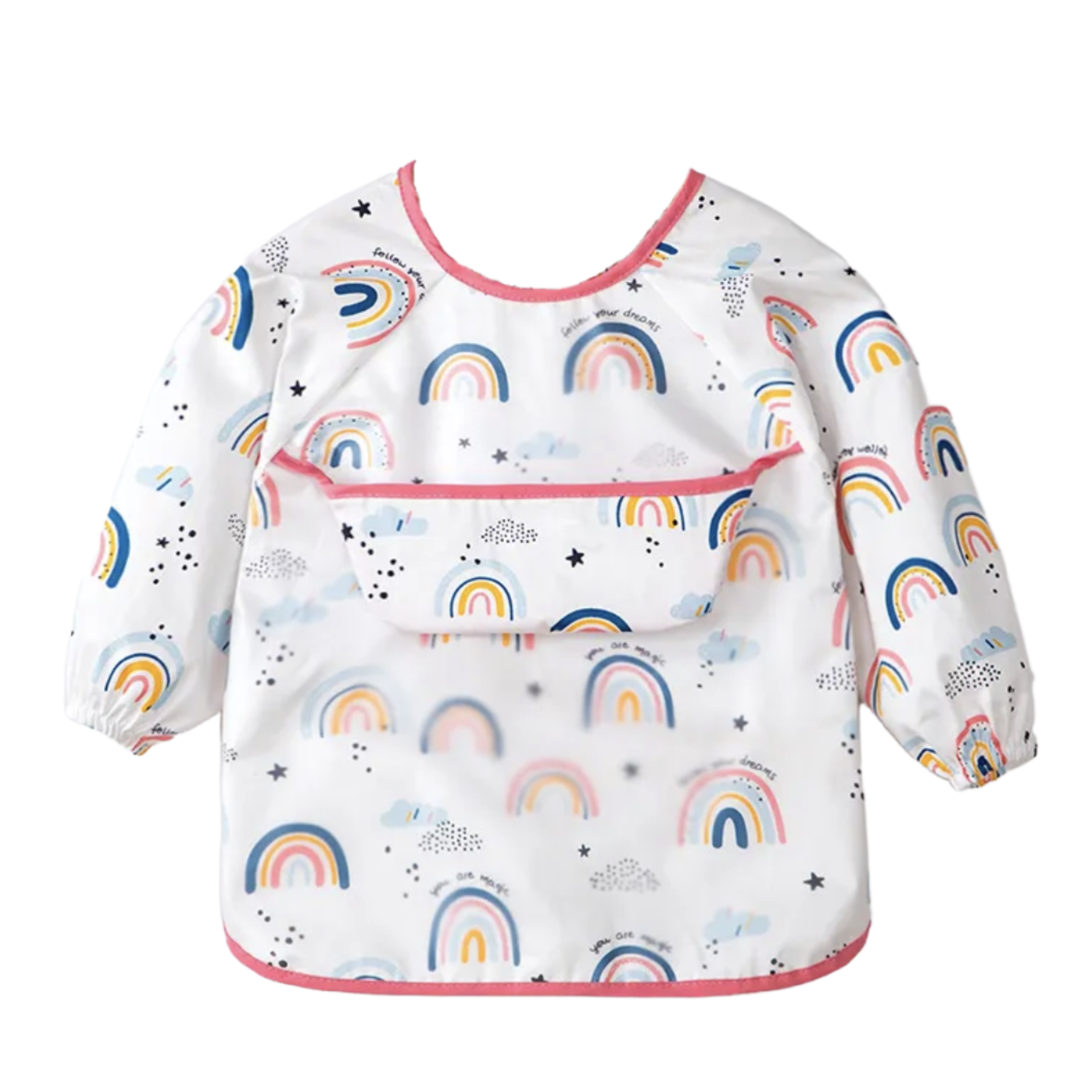 Baby Weaning Long Sleeve Bib (Cotton Inner Lining)