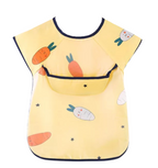 Baby Weaning Short Sleeve Bib (Cotton Inner Lining)