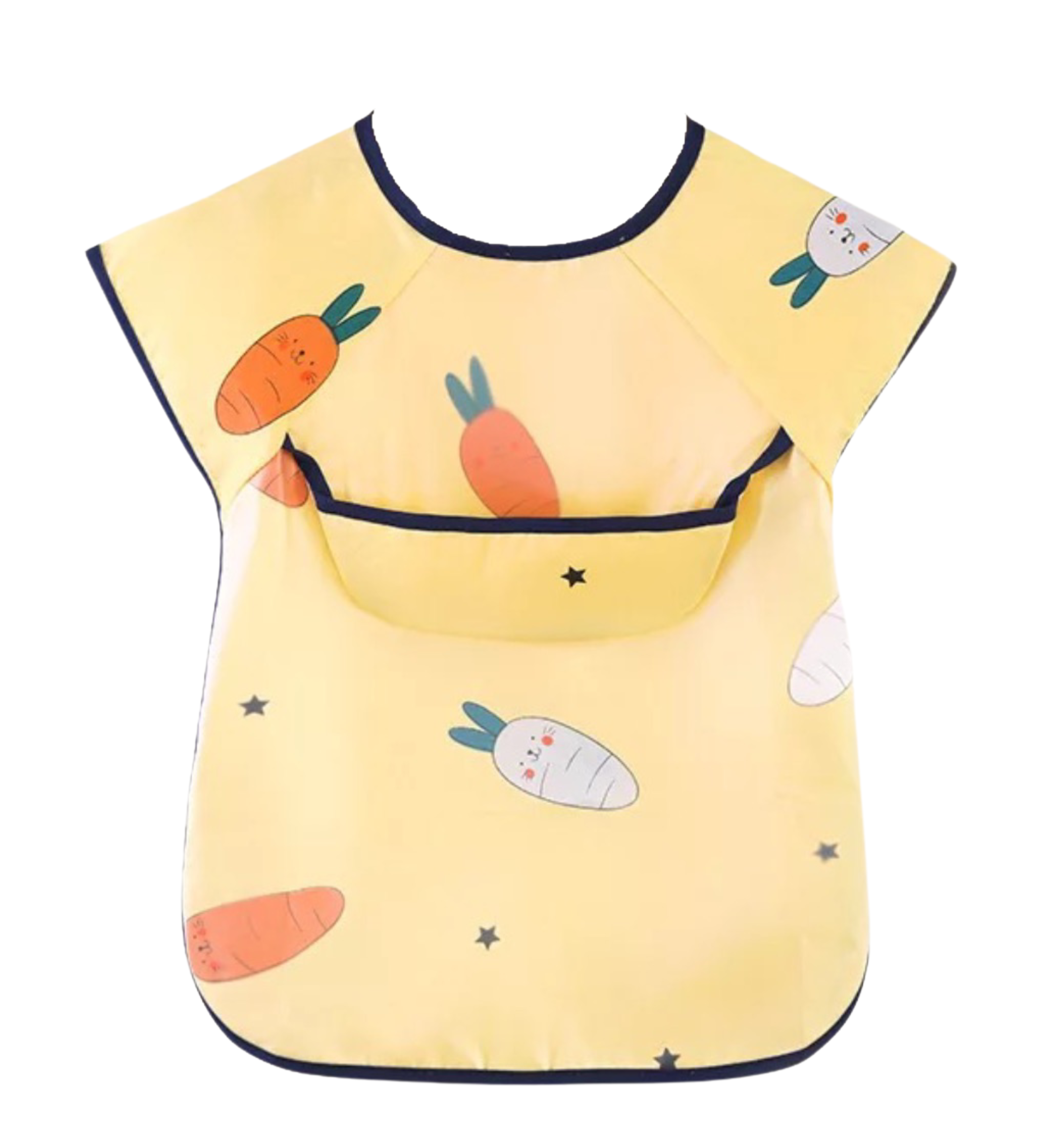 Baby Weaning Short Sleeve Bib (Cotton Inner Lining)