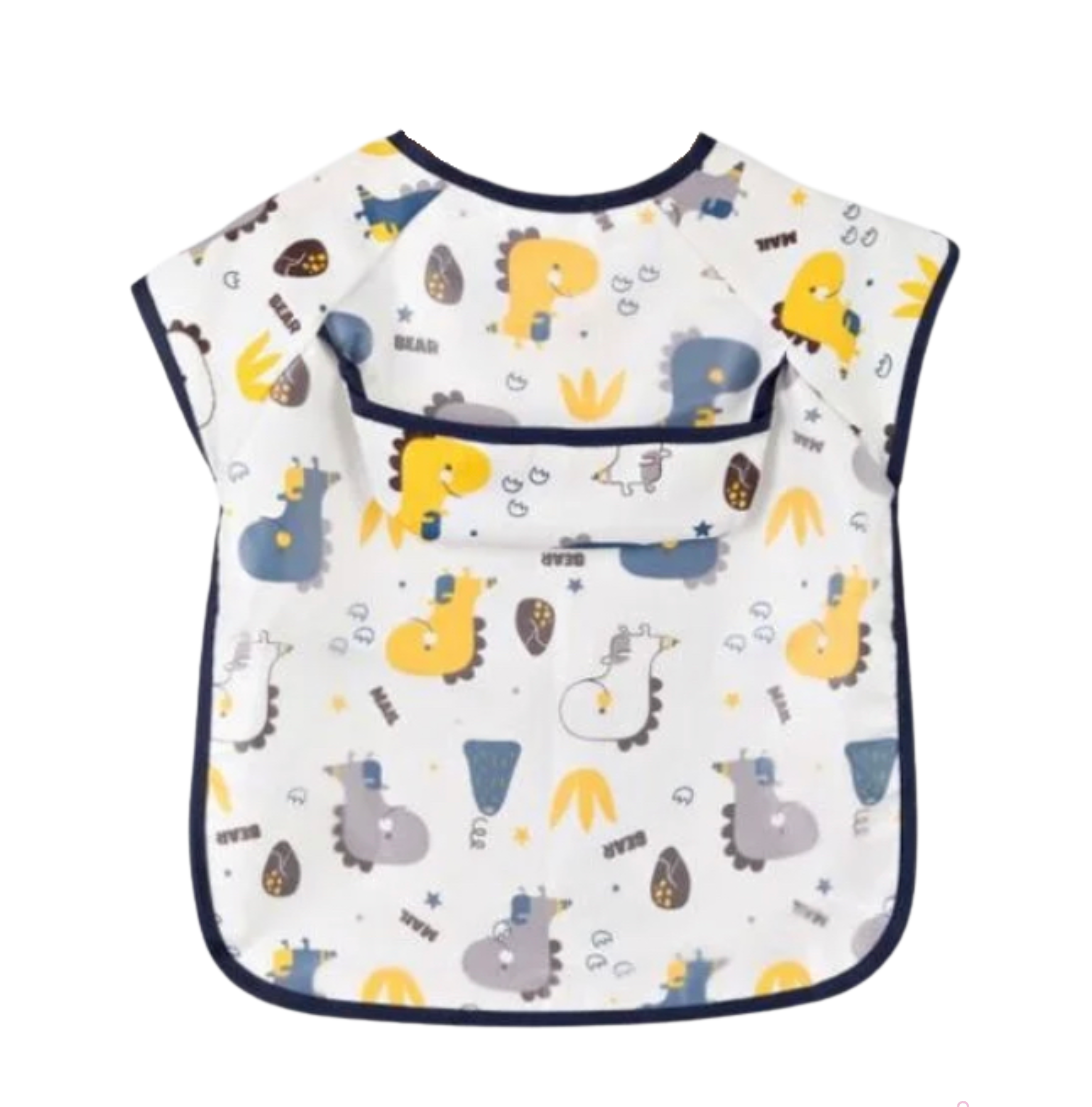 Baby Weaning Short Sleeve Bib (Cotton Inner Lining)