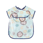 Baby Weaning Short Sleeve Bib (Cotton Inner Lining)