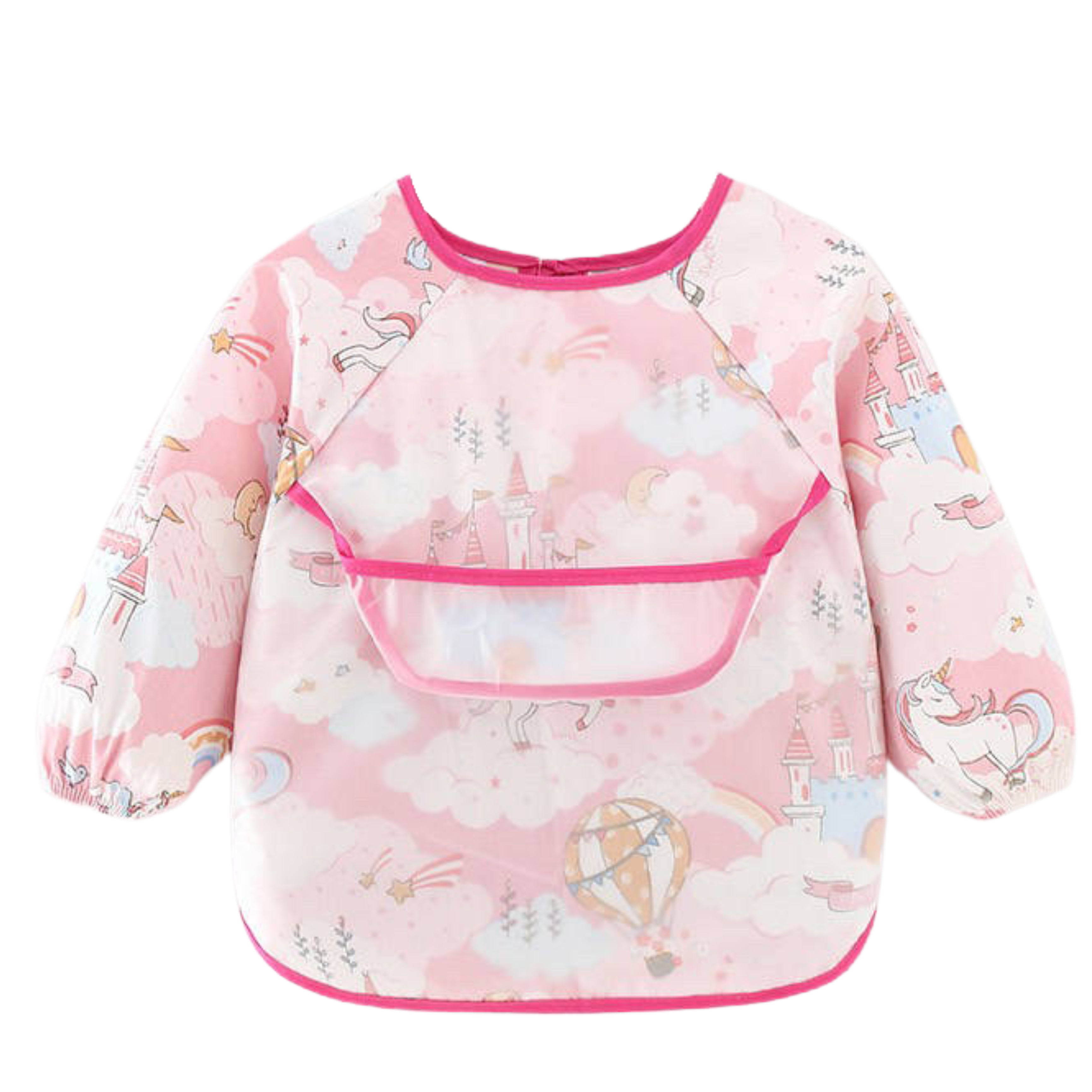 Baby Weaning Long Sleeve Bib (Cotton Inner Lining)