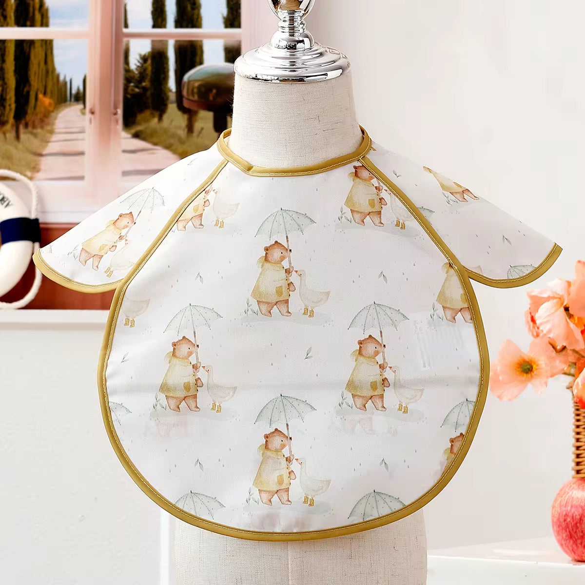 Baby Weaning Frilly Bibs (Length: 30cm)