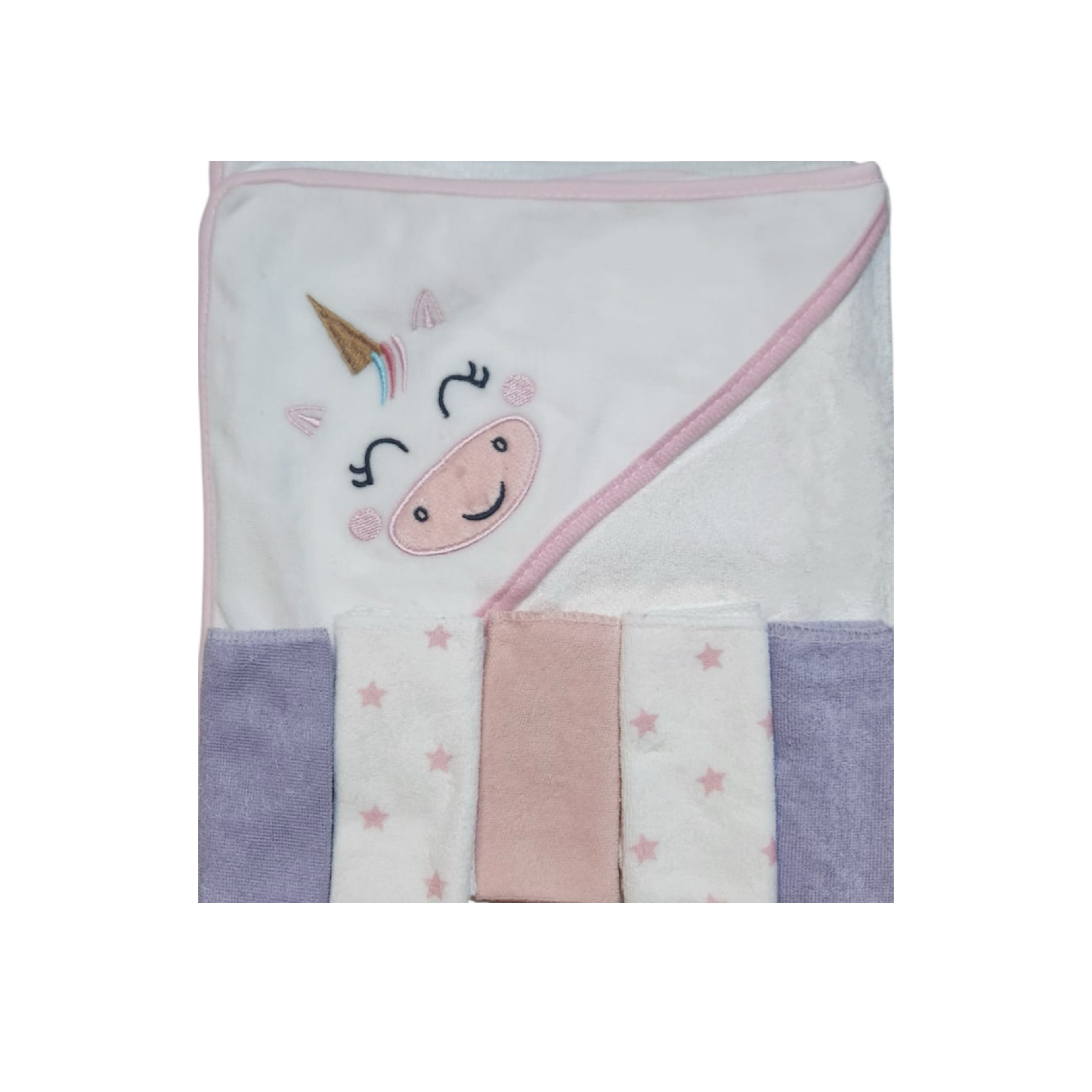 Baby Hooded Towel with 5pc Washcloths