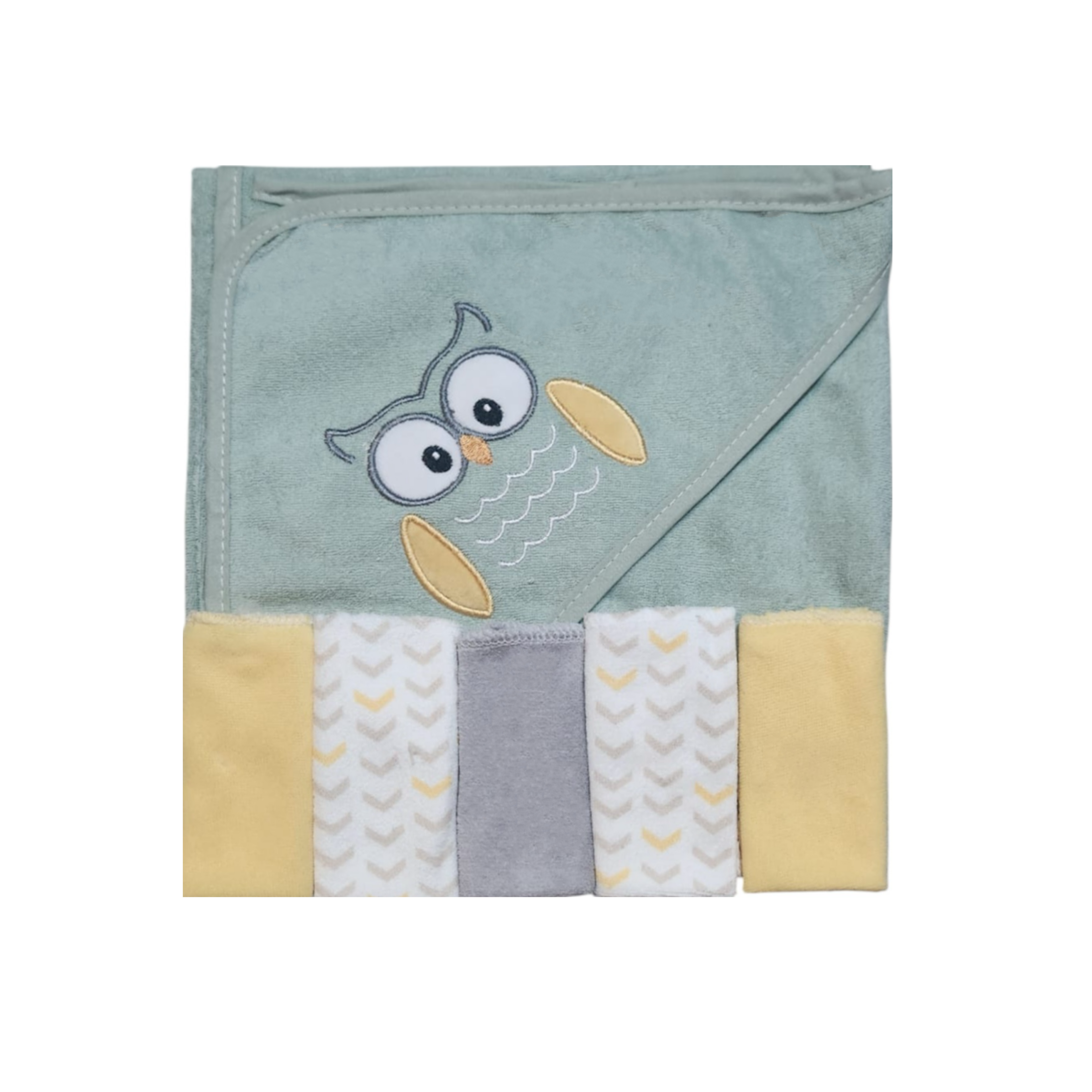 Baby Hooded Towel with 5pc Washcloths