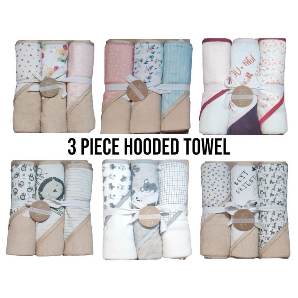 Baby Hooded Towel (3pcs)