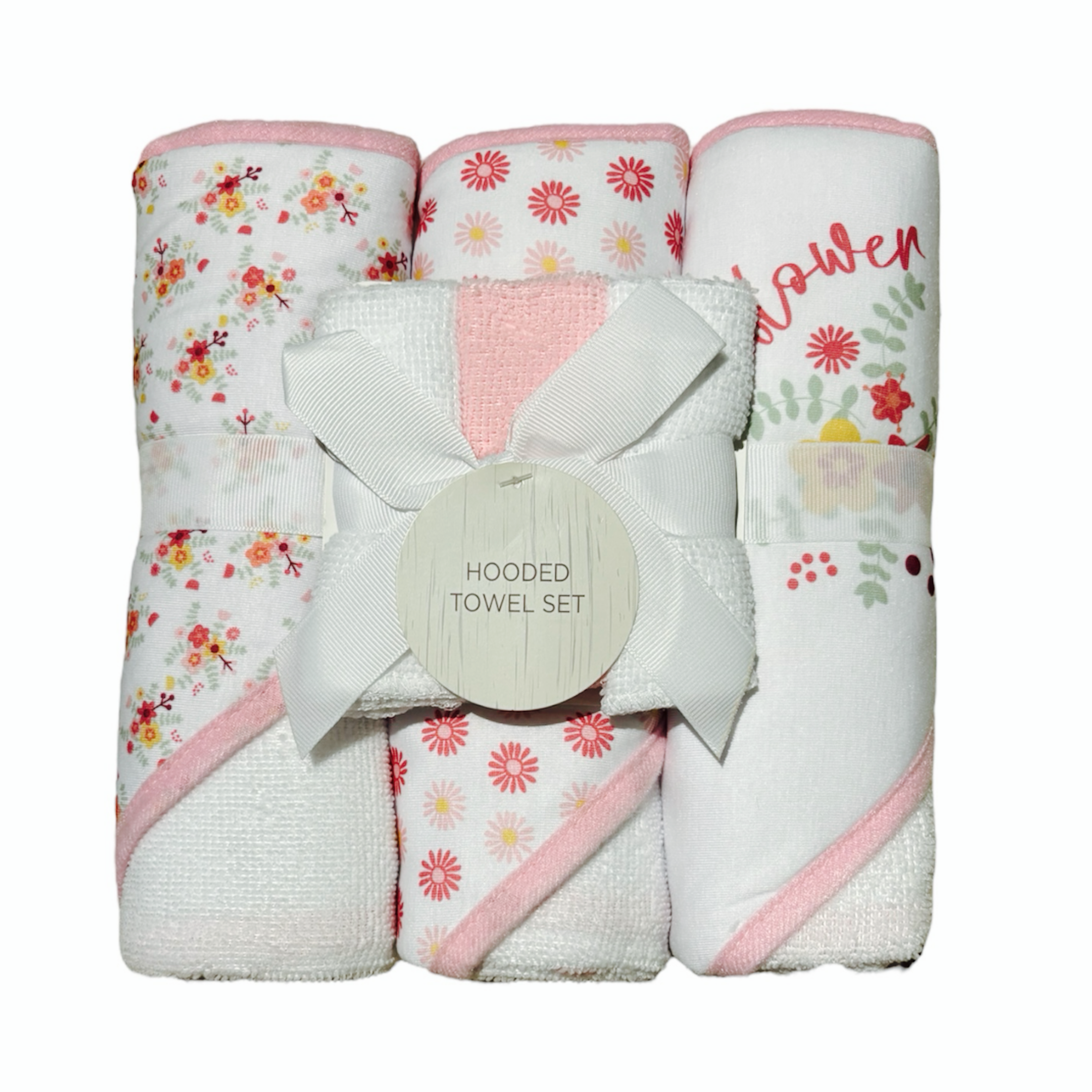 Baby Hooded Towel (3pcs) with Washcloths (3pcs)