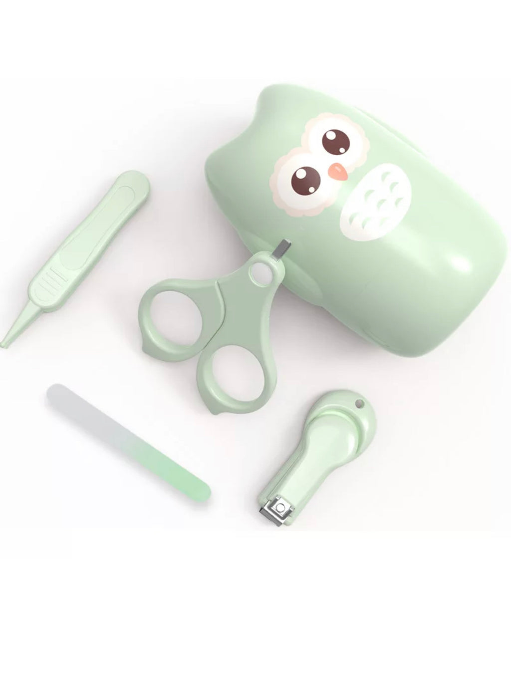 Baby Nail Clipper Set 4 in 1 with Cute Owl Storage Box