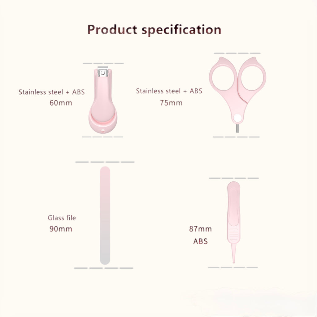 Baby Nail Clipper Set 4 in 1 with Cute Owl Storage Box