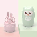 Baby Nail Clipper Set 4 in 1 with Cute Owl Storage Box